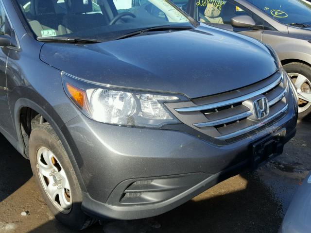 5J6RM4H39EL058092 - 2014 HONDA CR-V LX GRAY photo 9