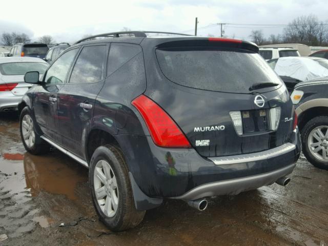 JN8AZ08W96W542498 - 2006 NISSAN MURANO SL BLACK photo 3