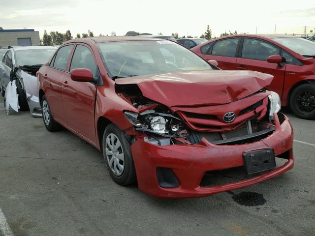 5YFBU4EE4DP146390 - 2013 TOYOTA COROLLA BA RED photo 1