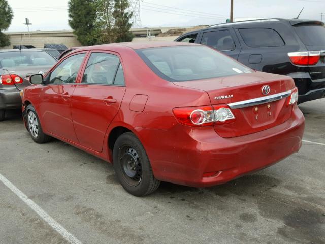 5YFBU4EE4DP146390 - 2013 TOYOTA COROLLA BA RED photo 3