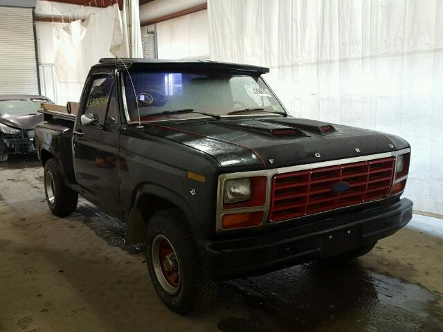 1FTCF10F3DPA06622 - 1983 FORD F100 BLACK photo 1