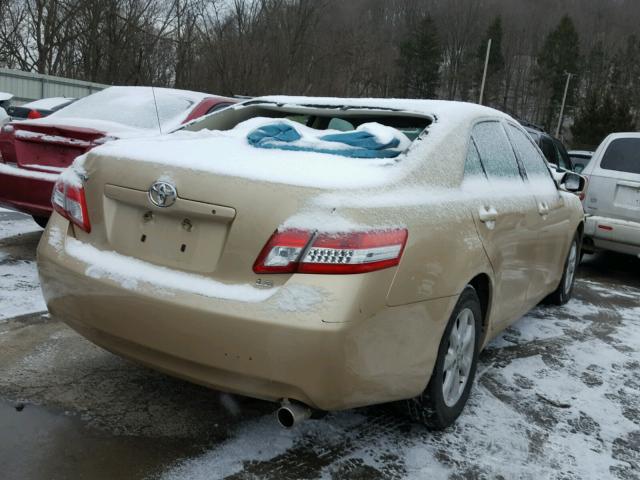 4T1BF3EKXBU225374 - 2011 TOYOTA CAMRY BASE GOLD photo 4