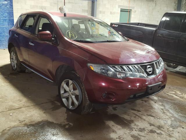 JN8AZ1MW3AW135300 - 2010 NISSAN MURANO S BURGUNDY photo 1