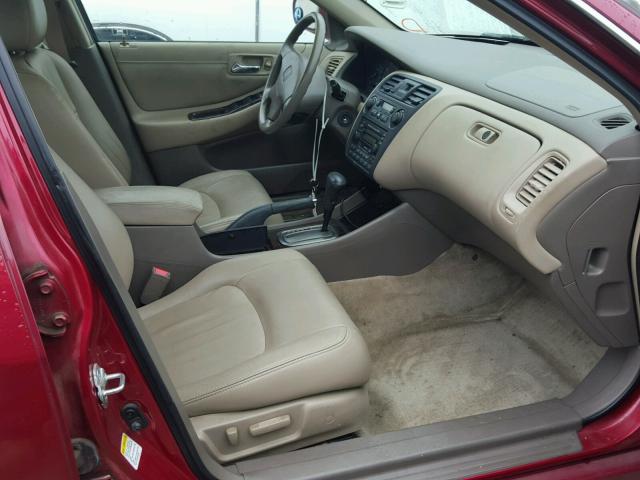 1HGCG16512A047375 - 2002 HONDA ACCORD EX BURGUNDY photo 5