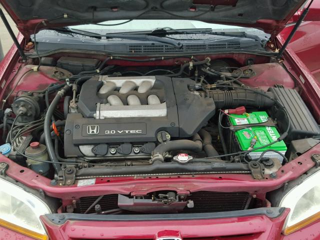 1HGCG16512A047375 - 2002 HONDA ACCORD EX BURGUNDY photo 7