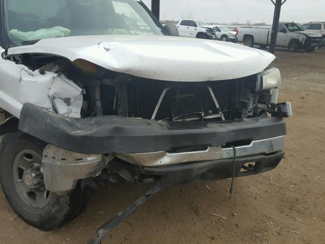 1GCHC23U47F134926 - 2007 CHEVROLET SILVERADO WHITE photo 9