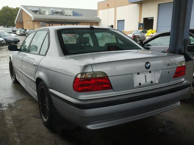 WBAGH83411DP23836 - 2001 BMW 740 IL SILVER photo 3