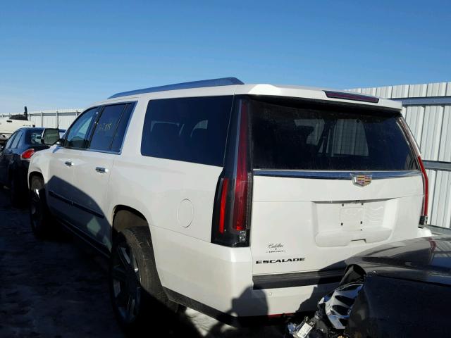 1GYS4JKJ0GR210820 - 2016 CADILLAC ESCALADE E WHITE photo 3