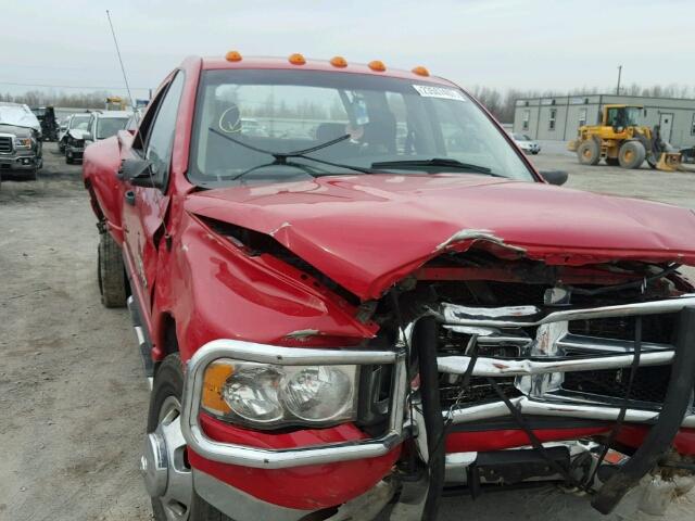 3D7MU48C74G266585 - 2004 DODGE RAM 3500 Q RED photo 9