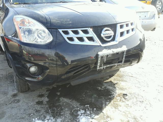 JN8AS5MV8DW655810 - 2013 NISSAN ROGUE S BLACK photo 9