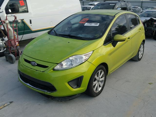 3FADP4EJ2BM159470 - 2011 FORD FIESTA SE GREEN photo 2