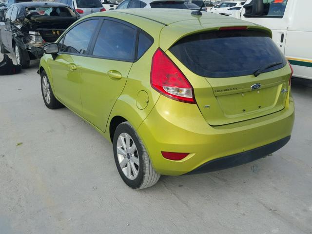 3FADP4EJ2BM159470 - 2011 FORD FIESTA SE GREEN photo 3