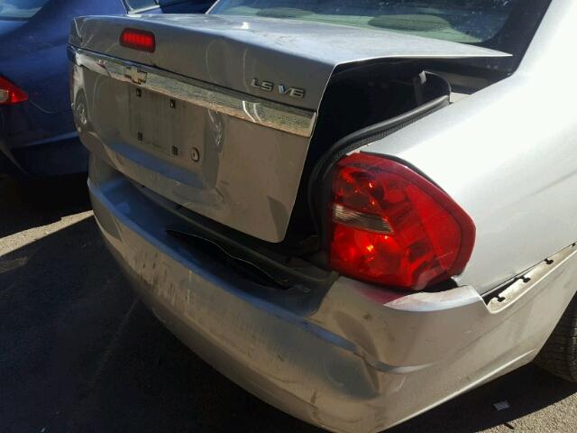 1G1ZS51816F249182 - 2006 CHEVROLET MALIBU LS SILVER photo 9