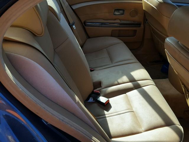 WBAHL83596DT07195 - 2006 BMW 750 I BLUE photo 6