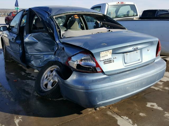 1FAFP53U56A133735 - 2006 FORD TAURUS SE BLUE photo 3