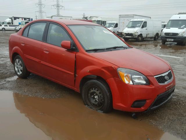 KNADH4A33A6680269 - 2010 KIA RIO LX RED photo 1