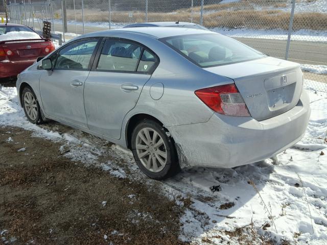 19XFB2F85CE001685 - 2012 HONDA CIVIC EX ლურჯი ფოტო 3