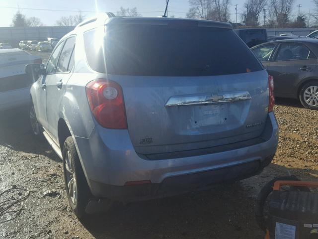 2GNALBEK5F6228004 - 2015 CHEVROLET EQUINOX LT BLUE photo 3