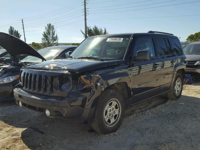 1C4NJPBA8HD150332 - 2017 JEEP PATRIOT SP BLACK photo 2