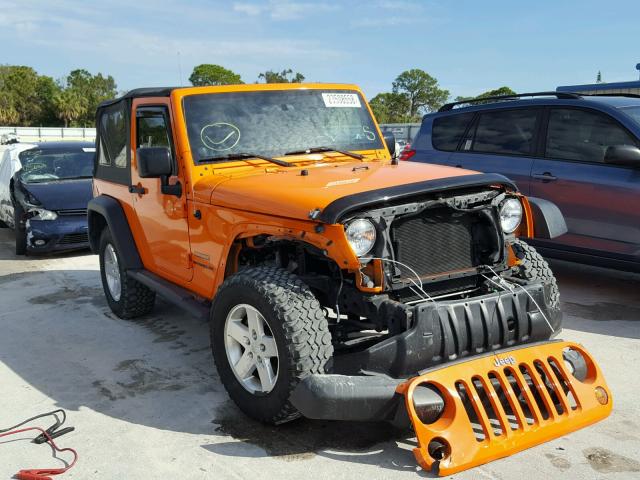 1C4AJWAG5CL216431 - 2012 JEEP WRANGLER S ORANGE photo 1