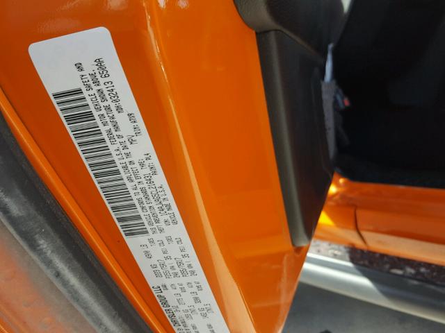 1C4AJWAG5CL216431 - 2012 JEEP WRANGLER S ORANGE photo 10