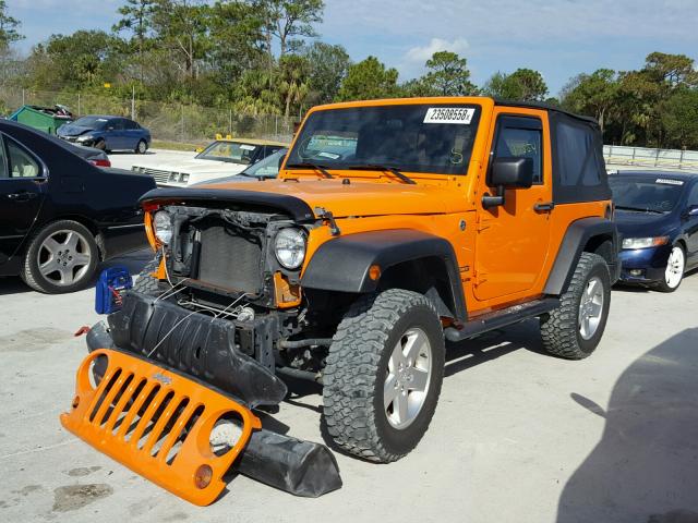 1C4AJWAG5CL216431 - 2012 JEEP WRANGLER S ORANGE photo 2