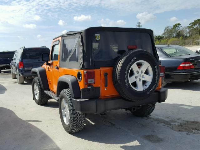 1C4AJWAG5CL216431 - 2012 JEEP WRANGLER S ORANGE photo 3