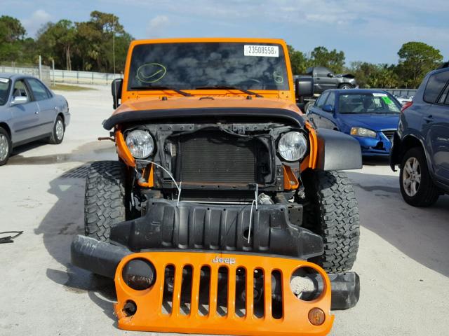 1C4AJWAG5CL216431 - 2012 JEEP WRANGLER S ORANGE photo 9