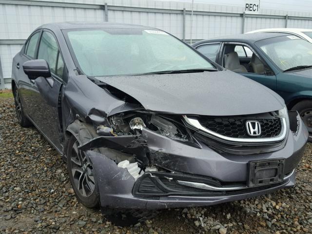 19XFB2F84FE201557 - 2015 HONDA CIVIC EX ნაცრისფერი ფოტო 1