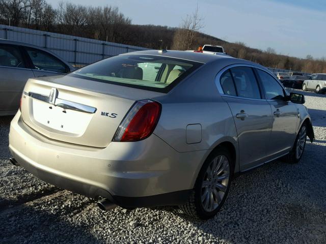 1LNHL9DR5AG607278 - 2010 LINCOLN MKS GOLD photo 4