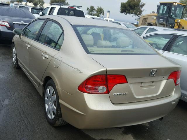 1HGFA16588L026728 - 2008 HONDA CIVIC LX GOLD photo 3