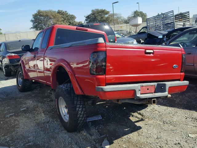 1FTYR14U42PA01433 - 2002 FORD RANGER SUP RED photo 3