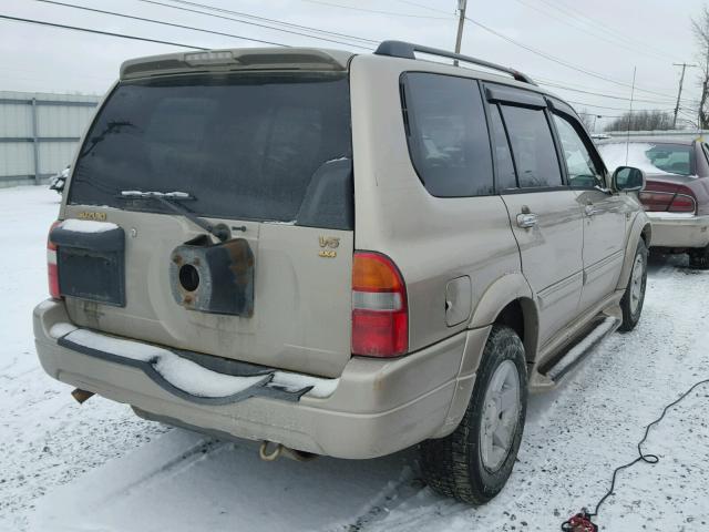 JS3TX92VX24121508 - 2002 SUZUKI XL7 PLUS TAN photo 4