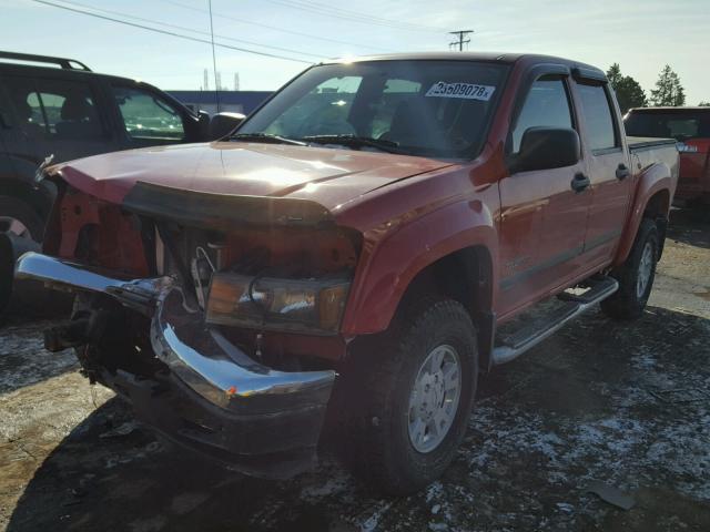 1GCDT136758144345 - 2005 CHEVROLET COLORADO RED photo 2