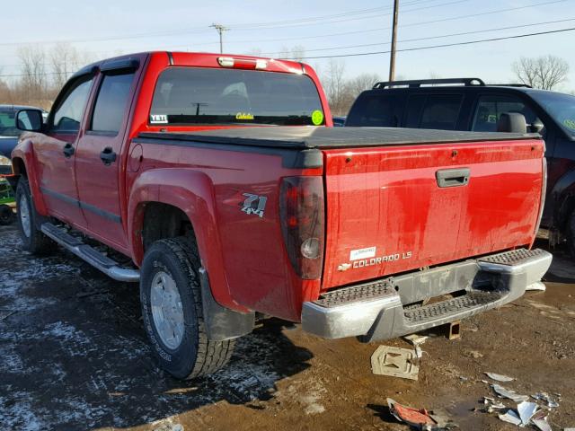 1GCDT136758144345 - 2005 CHEVROLET COLORADO RED photo 3