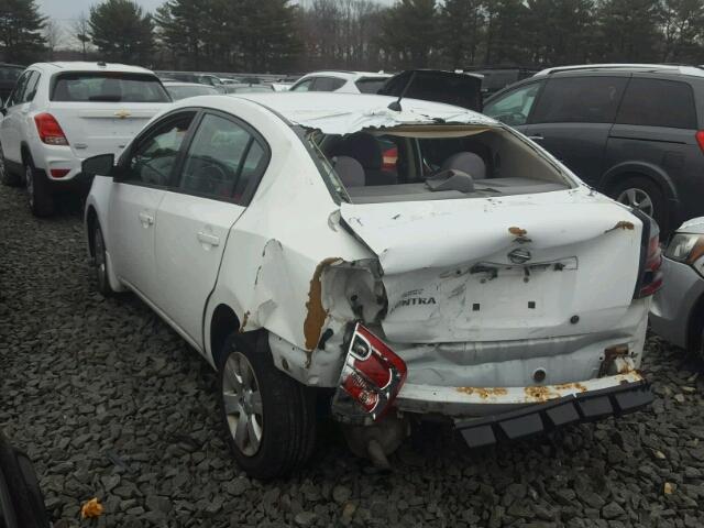 3N1AB61E68L685537 - 2008 NISSAN SENTRA 2.0 WHITE photo 3