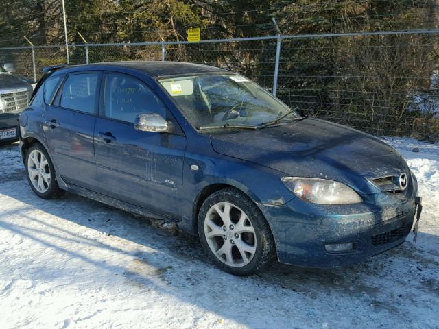 JM1BK343181842506 - 2008 MAZDA 3 HATCHBAC BLUE photo 1