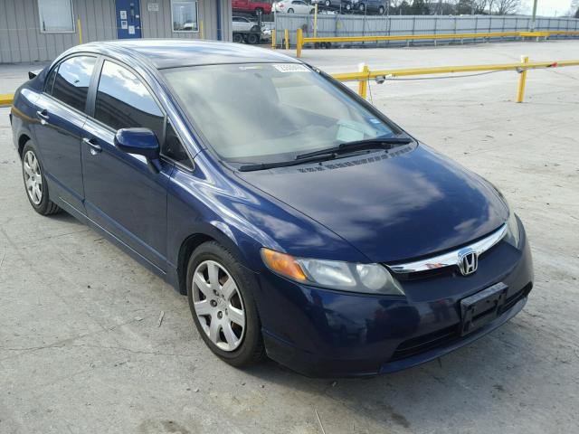 1HGFA16506L068419 - 2006 HONDA CIVIC LX BLUE photo 1