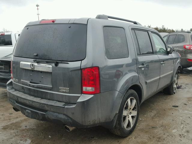 5FNYF4H99DB013722 - 2013 HONDA PILOT TOUR GRAY photo 4