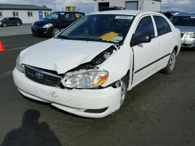 1NXBR32EX8Z971452 - 2008 TOYOTA COROLLA CE WHITE photo 2