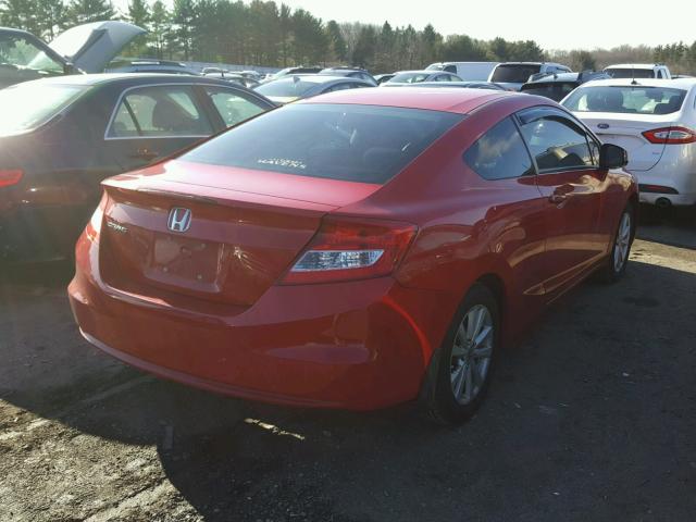 2HGFG3B81CH518209 - 2012 HONDA CIVIC EX RED photo 4