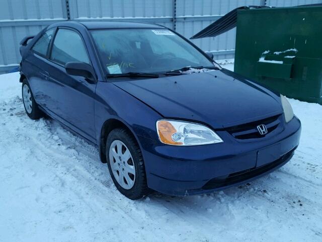 1HGEM22583L803092 - 2003 HONDA CIVIC LX BLUE photo 1