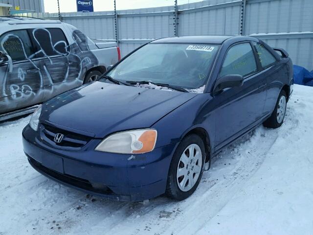 1HGEM22583L803092 - 2003 HONDA CIVIC LX BLUE photo 2