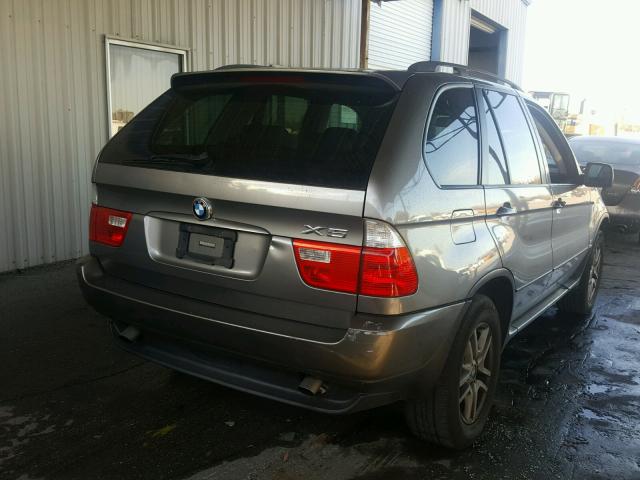 5UXFA13575LY23579 - 2005 BMW X5 3.0I SILVER photo 4