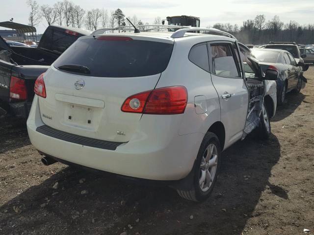 JN8AS5MT8AW010598 - 2010 NISSAN ROGUE S WHITE photo 4