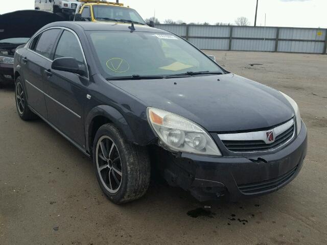 1G8ZS57NX8F136512 - 2008 SATURN AURA BLACK photo 1