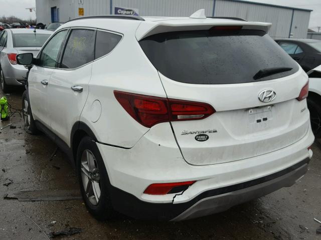 5XYZU3LB9HG424714 - 2017 HYUNDAI SANTA FE S WHITE photo 3