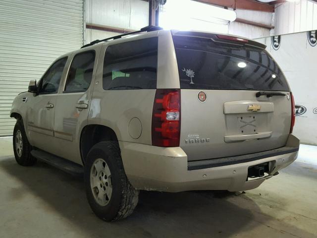 1GNFK13027J136034 - 2007 CHEVROLET TAHOE K150 GOLD photo 3