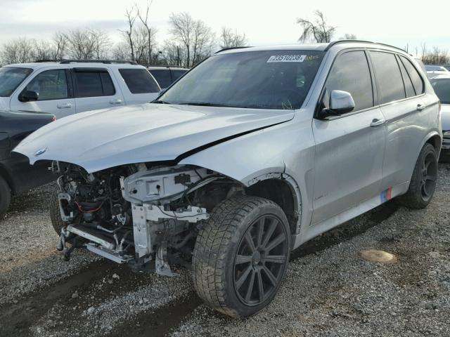 5UXKR6C55F0J79166 - 2015 BMW X5 XDRIVE5 SILVER photo 2