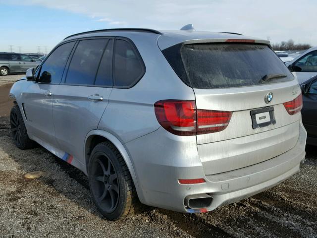 5UXKR6C55F0J79166 - 2015 BMW X5 XDRIVE5 SILVER photo 3